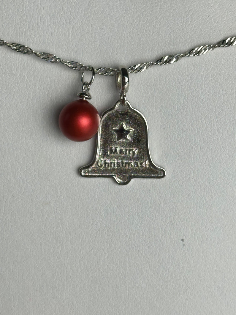 Merry Christmas Bell Pendant